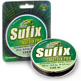 Леска плетёная Sufix Matrix Pro Black (черный) 0,23мм 