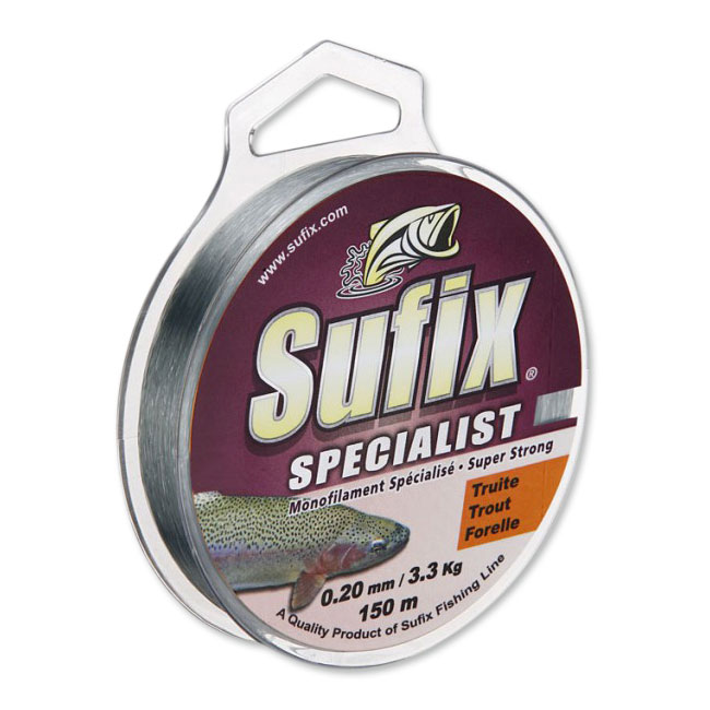 Леска плетеная Sufix Specialist Trout Platinum 150м 0,15мм
