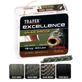 Поводковый материал Liquid Wire 20 м., (11,36кг/25lbs) цвет- Snake brown ТРАПЕР
