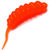 Силиконовая приманка Trixbait Lohmatka 1.8 (4.57 см) Cheese (уп - 8 шт) 006 Orange White