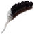 Силиконовая приманка Trixbait Lohmatka 1.8 (4.57 см) Cheese (уп - 8 шт) 201 Black White White
