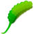 Силиконовая приманка Trixbait Lohmatka 1.8 (4.57 см) Cheese (уп - 8 шт) 204 Chartres Lime