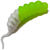 Силиконовая приманка Trixbait TroutMania Lohmatka 1.8 (4.57 см) Cheese (уп - 8 шт) 202 Lime White
