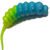 Силиконовая приманка Trixbait TroutMania Lohmatka 1.8 (4.57 см) Cheese (уп - 8 шт) 209 Bl Oc Lemon
