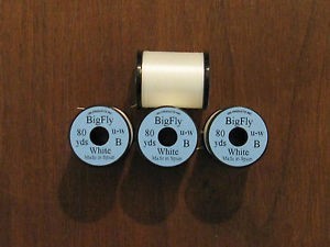 Нить монтажная для стримеров UNI BigFly Thread 80yds.White