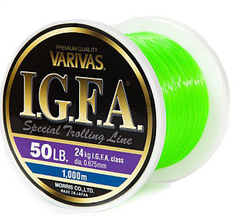 Монофильная леска Varivas IGFA Special Trolling Line Nylon 1000м 80lb