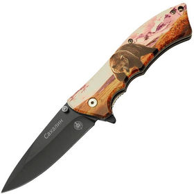Нож складной полуавтоматический Сахалин M9687