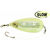 Блесна зимняя Westin WE Titicaca Slim 2Blink 80mm #8 Glow w/Light Clear