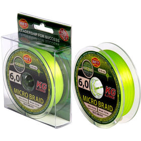 Леска плетеная WFT KG Micro Braid Chartreuse 150м 0.10мм
