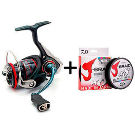 Комплект Катушка Daiwa 17 Fuego LT+Шнур Daiwa J-Braid X8