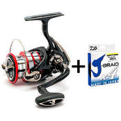 Комплект Катушка Daiwa 18 Ninja LT+Шнур Daiwa J-Braid X4