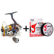 Комплект Катушка Daiwa 18 Regal LT+Шнур Daiwa J-Braid X8