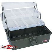 Бокс рыболова Mikado ABM 305A тёмно-зелёный (36 x 20 x 20 см.)