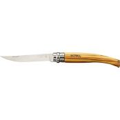 Нож складной филейный Opinel №10 VRI Folding Slim Olivewood