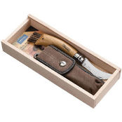 Нож складной грибной Opinel №8 VRI с чехлом в деревянном кейсе