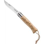 Нож складной Opinel Trekking №8 VRI Animalia Mountain с темляком