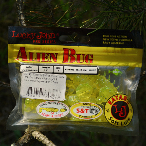 Необычный виброхвост - обзор Lucky John Pro Series Alien Bug