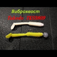 Видеообзор бюджетного виброхвоста Takedo TKS3809 по заказу Fmagazin