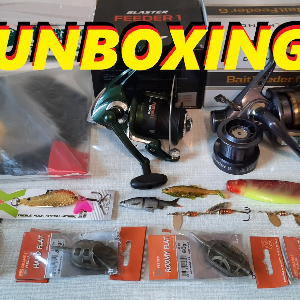 Unboxing посылки с катушками Salmo и разными приманками по заказу Fmagazin.
