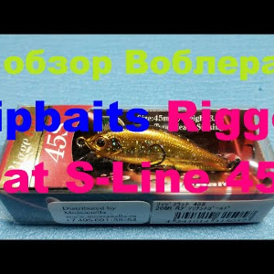 Видеообзор лайтового воблера Zipbaits Rigge Flat S-Line 45S по заказу Fmagazin