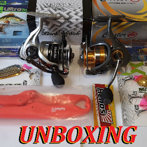 Unboxing посылки с катушками Black Side, Stinger и приманками по заказу Fmagazin