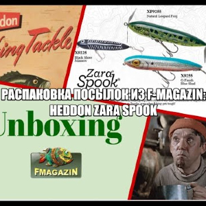 Распаковка посылок из F-magazin: Heddon Zara Spook